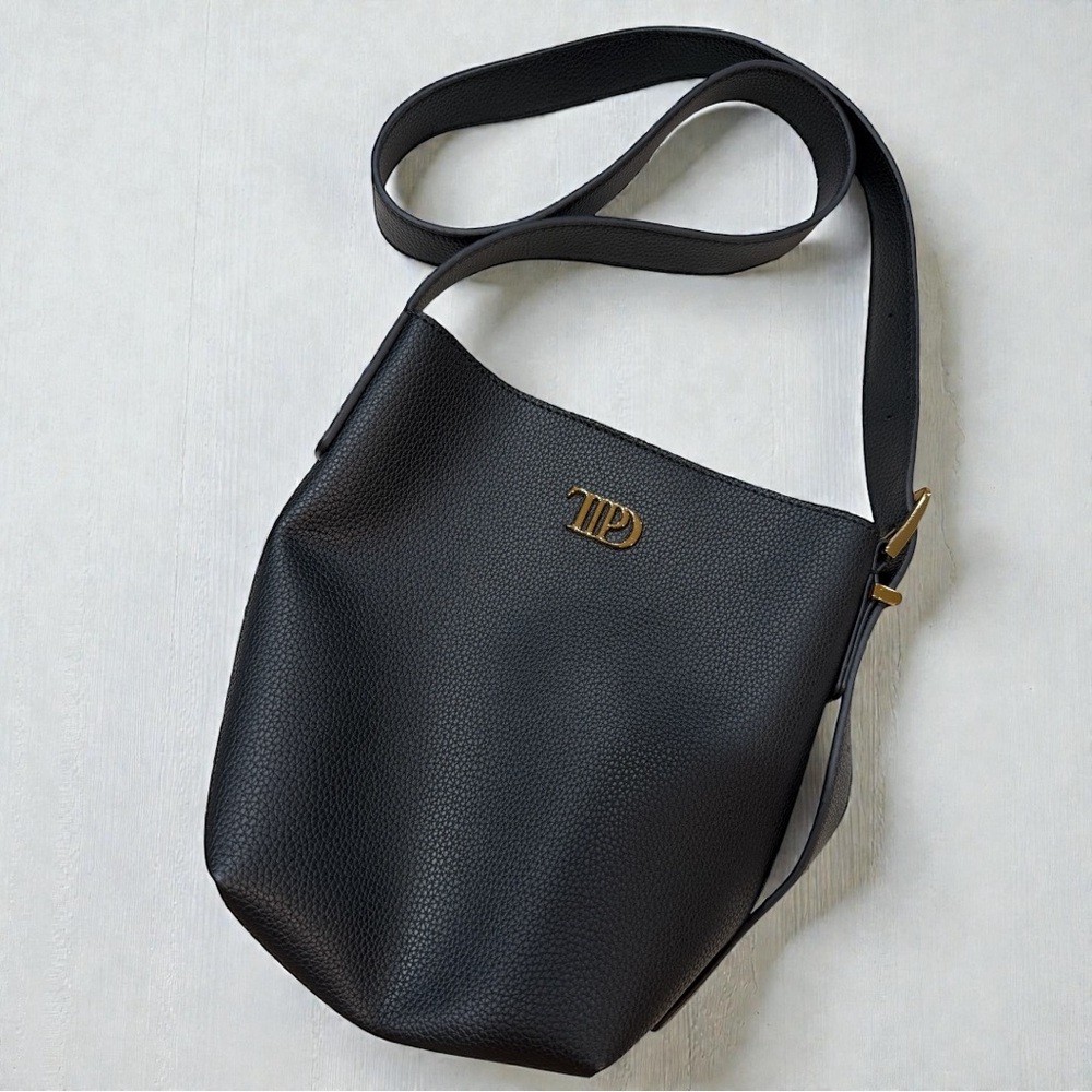 Taylor Swift TTPD Black‎ Faux Leather Crossbody Bag